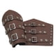 thumbnail image 4 of 2 uds brazaletes medievales antiguos traje hombres Punk Marron Zulema Brazales de brazo, 4 of 6