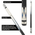 thumbnail image 4 of Katana KAT03 Pool Cue Cream and Black, Sapphire Blue Pearlite Drop Points with Billiard Stick Billiards Cues, 4 of 9