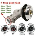 thumbnail image 2 of 7/9 Teeth 26mm/28mm Trimmer Gearbox Gearhead Brushcutter Grass Trimmer Replace, 2 of 15