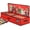Red, variant on Hold N' Storage Wrapping Paper Storage Container. Fits up to 27 Rolls 1.37" Diam. - Red