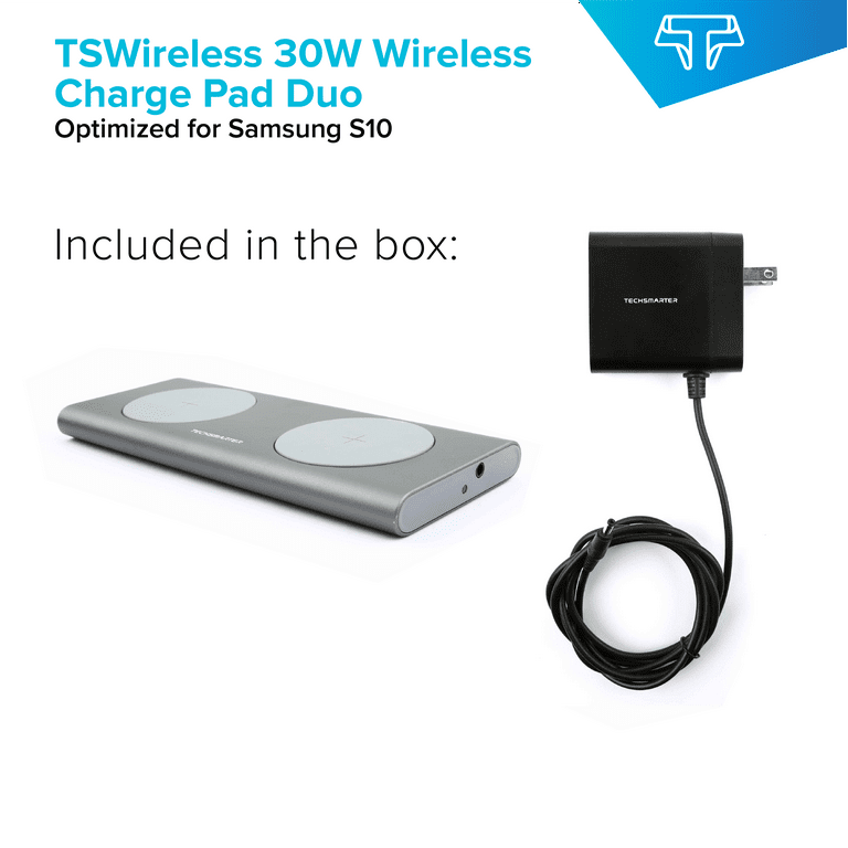 15w Wireless Cargador Dual Inalambrico Samsung Techsmarter 15W