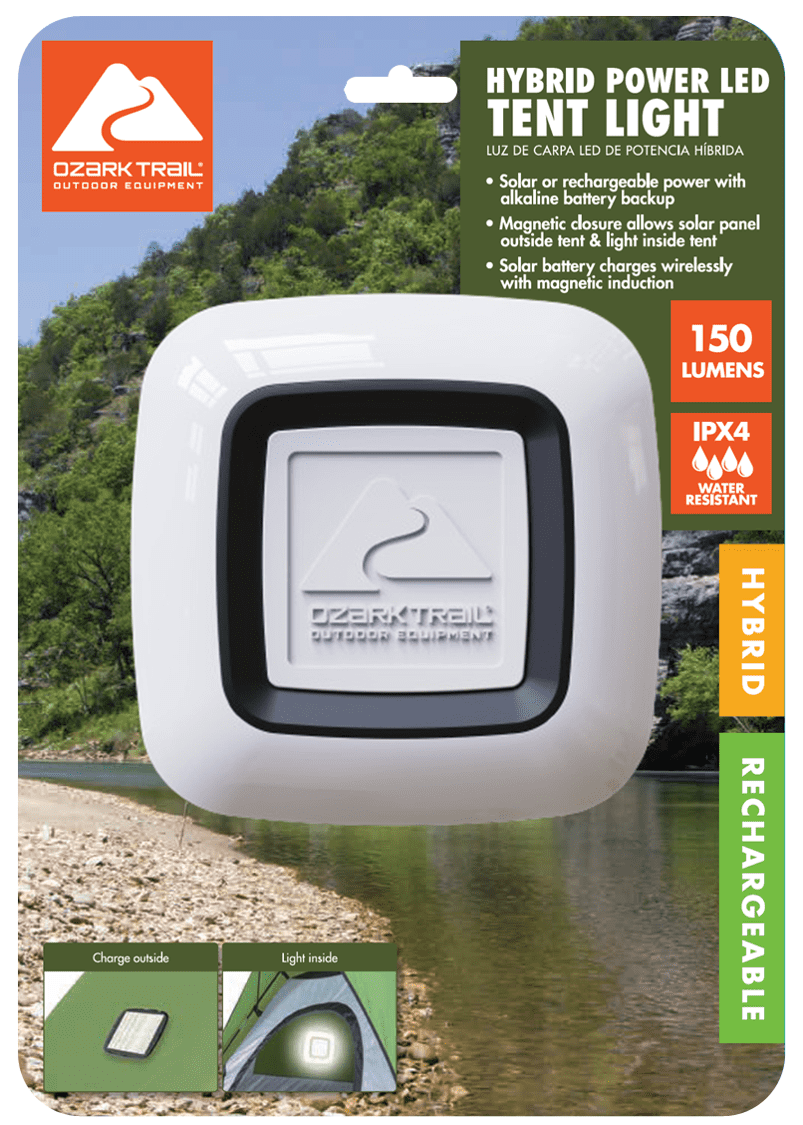 Ozark Trail Solar Tent Light with Inductive Magnetic