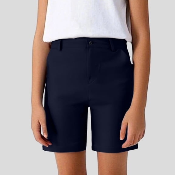 Kids Active Shorts Pull on Navy Shorts Elastic Waist Girls Size 13-14 Years Clothes