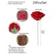 thumbnail image 4 of 25Pcs Red Artificial Roses With Stems, Red Rose Fake Flower Wedding Bouquet Real Touch PE Roses Artificial Flower Stems For Bride DIY Bouquet Wedding, 4 of 5