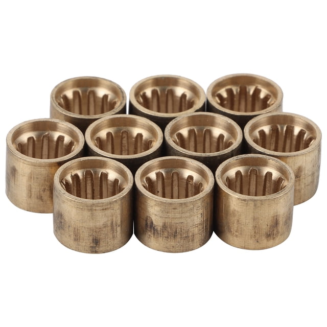 10 Uds taco de billar punta de latón Snooker virolas de cobre para piscina accesorios y herramientas de reparación 9,5 MM con dientes