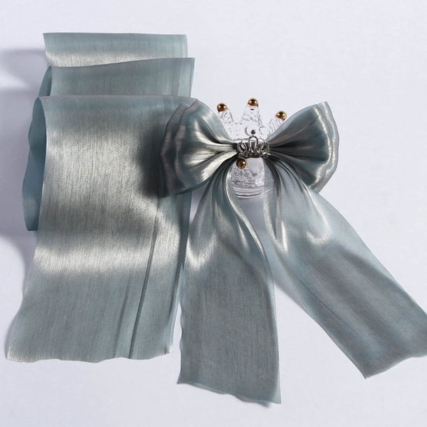 Nvzi Cinta de organza de 22 yardas, cinta transparente de polialgodón, cinta brillante para manualidades, para flores, ramos de flores, guirnaldas, envoltura de regalos de boda, B09