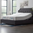 Lucid Premium Steel Adjustable Bed Base with Zero Clearance, King/Split King