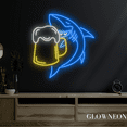 thumbnail image 3 of Glowneon Shark Drinking Beer Neon Led Sign, Bar Pub Decor, Dad Gifts, 3 of 5