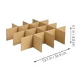 thumbnail image 2 of Beaupretty Khaki Paper Box Insert Dividers for Wine Glass Packaging - Reusable and Aesthetic, 2 of 8
