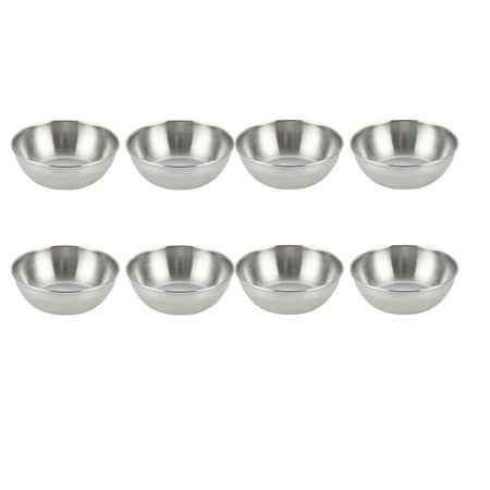 

Dish Bowl Stainless Metal Steel Dipping Seasoning Sauce Sushi Condiment Snack Spice Bowls Appetizer Plates Food Flavor
