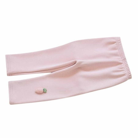 

Dadaria Toddler Leggings 1-7 Years Autumn Winter Baby Girls Fungus Side Embroidery Cat Leggings Cropped Trousers Pink 1-2 Years Toddler