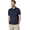 Classic Navy, variant on Men's Short Sleeve Classic Fit Solid Stretch Performance Polo Shirt, Rouge Red, Large