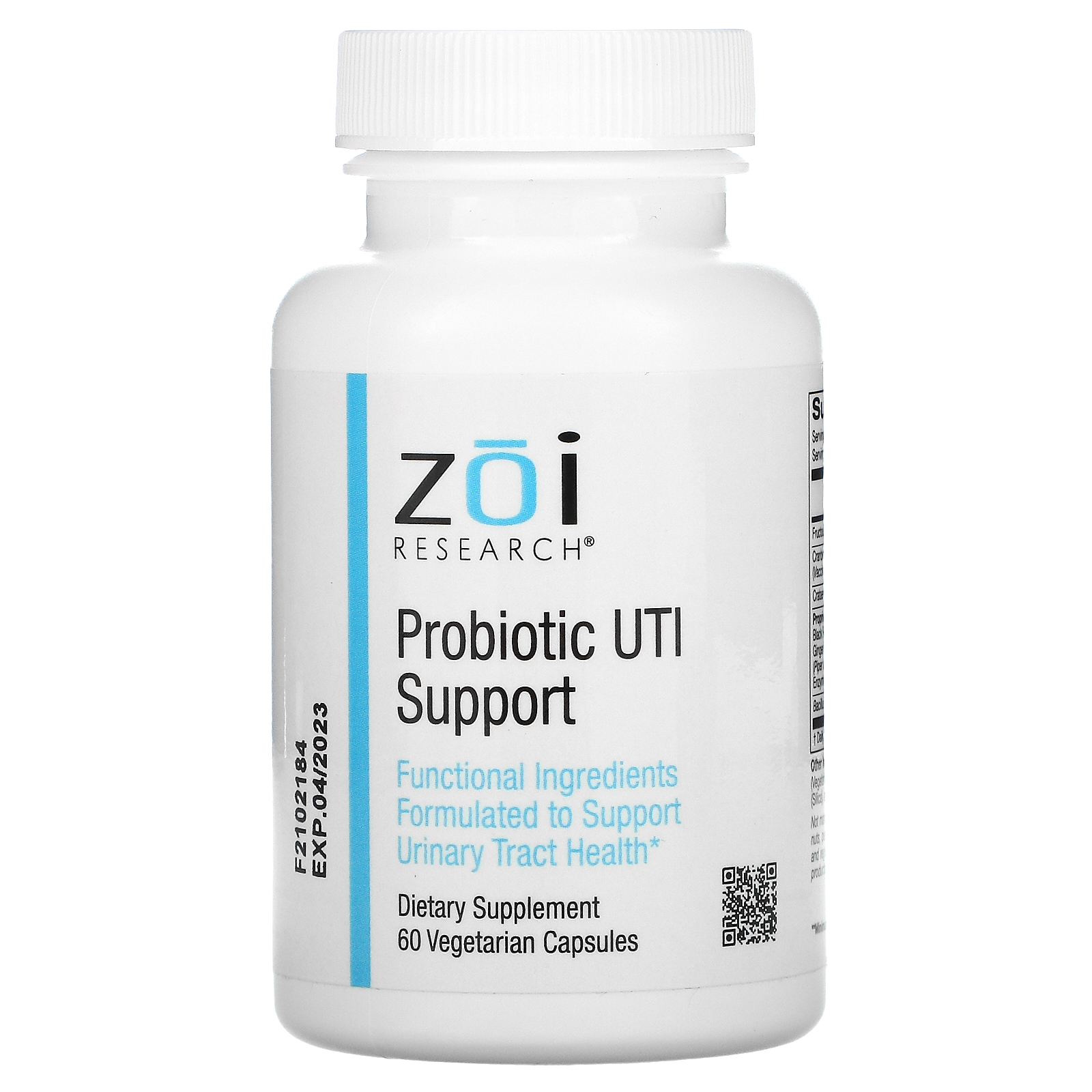 Probiotic UTI Support, 60 Vegetarian Capsules, ZOI Research