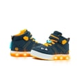 thumbnail image 4 of Tenis Bubble Gummers Triceratops para Niño con luces Velcro azul marino 16, 4 of 7
