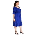 thumbnail image 2 of Vestido con nudo Roman Fashion Azul rey Talla Extra V-GR-4309-REY, 2 of 6