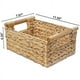 thumbnail image 2 of Cestas de mimbre pequeñas para organizar el baño, cestas de jacinto para almacenamiento, cesta de almacenamiento de mimbre con mango de madera, 2 of 6