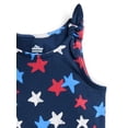 thumbnail image 3 of Way To Celebrate Fourth of July Toddler Girls Patriotic Americana Americana Knot Tank Top, Sizes 12M-5T, 3 of 3