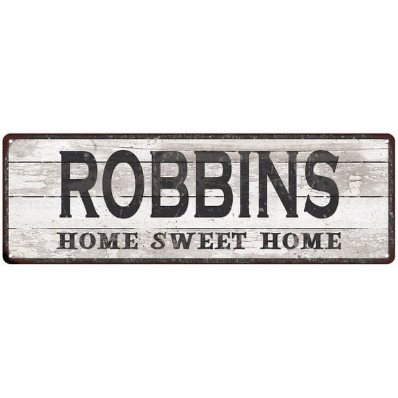 ROBBINS Home Sweet Home Country Look 6x18 Metal Sign 106180045694