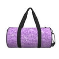 thumbnail image 2 of KLL Lilac Glittering Duffle Bag For Men Women Sport Gym Fitness Tote Travel Training Workout Basketball Football Weekender, 2 of 8