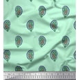 thumbnail image 1 of Soimoi Polyester Crepe Fabric Paisley Block Decor Fabric Printed Yard 42 Inch Wide, 1 of 3