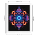 thumbnail image 2 of Paint by Numbers Kit for Adults, Neon Mandala Art Symmetrical Design Paint by Numbers, Easy Paint by Numbers Kit for Adults Beginner, DIY Adult Paint by Number Kits on Canvas, 12x16in Home Decor, 2 of 7