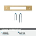 thumbnail image 4 of Amerock Medora 5-1/16 inch (128mm) Center-to-Center Rectangle Champagne Bronze Cabinet Pull Backplate, 4 of 6