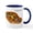 White/Navy Inside, variant on CafePress - Leopard Gecko Mug - 11 oz Ceramic Mug - Novelty Coffee Tea Cup