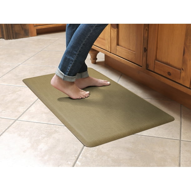 NewLife by GelPro AntiFatigue Comfort Mat 18x30 Grasscloth Khaki