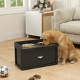 thumbnail image 2 of PawHut Grands Bols Surélevés pour Chien avec Rangement, Support de Bol Surélevé pour Chien, Noir, 2 of 10