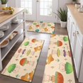 thumbnail image 2 of Red Mushroom Cartoon Light Pattern Kitchen Rugs Sets Of 3,Kitchen Runner Rugs Non Skid Washable,Decorative Kitchen Floor Mats for Kitchen,Sink,Laundry,17"x30"+ 17"x47" + 17"x59", 2 of 6