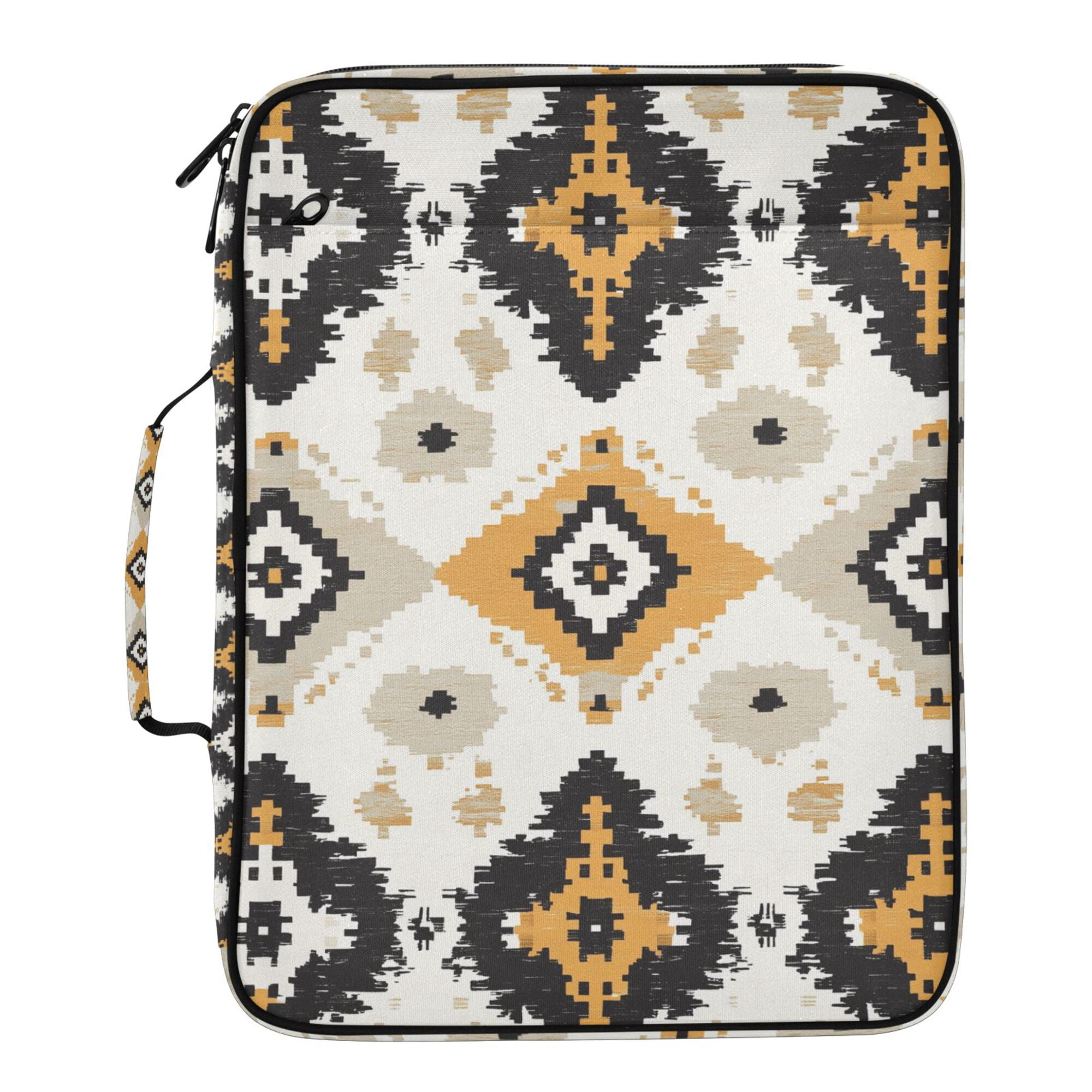 FORMRS Accordion File Folder A4 Size 7-Pocket Expanding Document Organizer Bag with 3 Ring Binder, White and Black