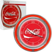 14" Coca-Cola Neon Clock, Dynamic Ribbon