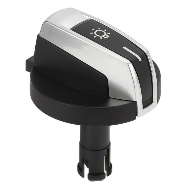 Reemplazo de la perilla del faro del coche de la perilla del interruptor de control de los faros para 5 6 7 Series X3 X4 negro mate Jadeshay A