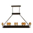 thumbnail image 5 of Meyda Tiffany 51057 Carpathian 28 Light 82" Wide Linear Chandelier - Dark Roast, 5 of 7