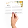 thumbnail image 2 of Inkdotpot 4x6 Inch Recipe Cards (Set of 50) , Thick Double Sided Premium Card Stock- Modern Style White Recipe Notecards for Weddings- Bridal- Baby Shower - Floral Theme, 2 of 6