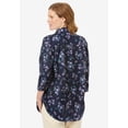 thumbnail image 2 of Woman Within Plus Size No Iron Three-Quarter Sleeve Peachskin Shirt, 2 of 6