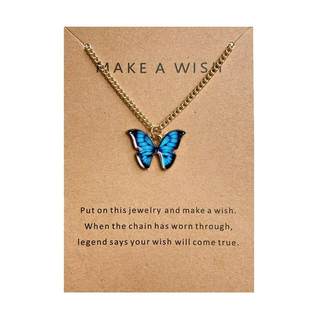 Butterfly Necklace - Stylish & Colorful Jewelry Gift Idea