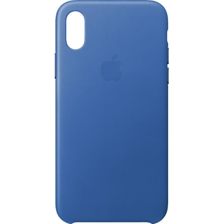 Apple iPhone X Leather Case - Electric Blue