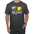 thumbnail image 1 of Wild Bobby, My Heart Is On That Tennis Field, Sports, Men Graphic Tee, Heather Black, XX-Large, 1 of 4
