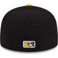 thumbnail image 4 of Men's New Era Black/Gold Rochester Red Wings Theme Night 59FIFTY Fitted Hat, 4 of 6