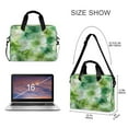 thumbnail image 3 of 16" Laptop Briefcase for Work Travel Laptop Shoulder Bag Carrying Handbag Laptop Case Green Tie-dye Flowers, 3 of 8