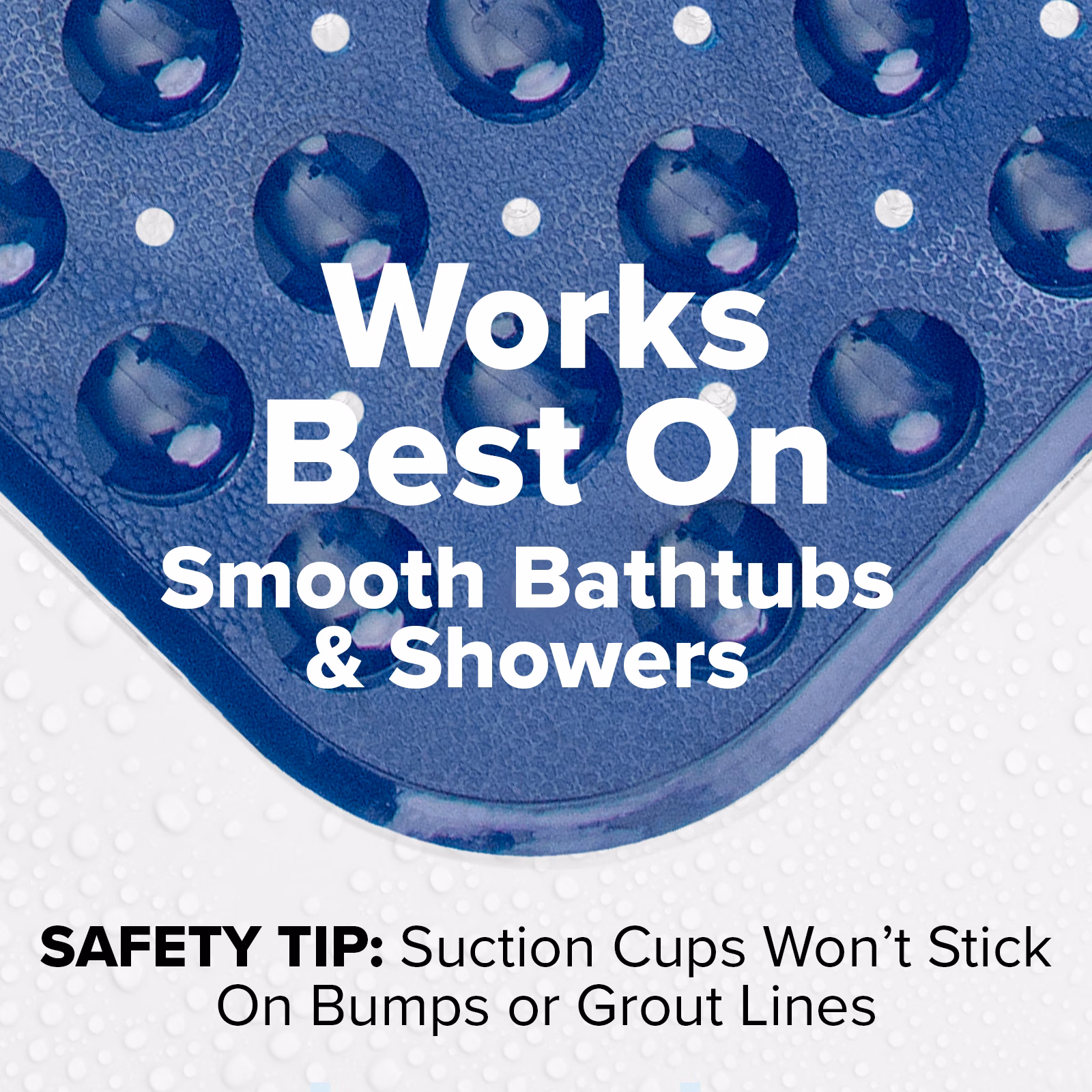 thumbnail image 4 of SlipX Solutions Bathtub Mat Non Slip 39 x 16, Extra Long Bathroom Shower Mat, Suction Cups, 4 of 8