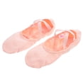 thumbnail image 5 of Zapatillas de ballet con suela de color piel, zapatillas de práctica de ballet con banda elástica cruzada, zapatillas de danza, gimnasia y yoga para adultos, talla 42, 5 of 5