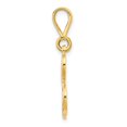 thumbnail image 2 of Diamond2Deal 14K Pendentif Initiale Lettre L en Or Jaune Script Filigrane pour Femmes, 2 of 6