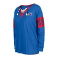 thumbnail image 2 of Women's New Era Royal Buffalo Bills Lace-Up Notch Neck Long Sleeve T-Shirt, 2 of 3