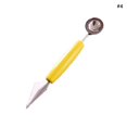 thumbnail image 4 of Kitchen 3pcs Watermelon Fruit Ball Dug Spoon Carving Cutter Multifunctions Stainless Steel Scoop Cutting Tools, 4 of 9