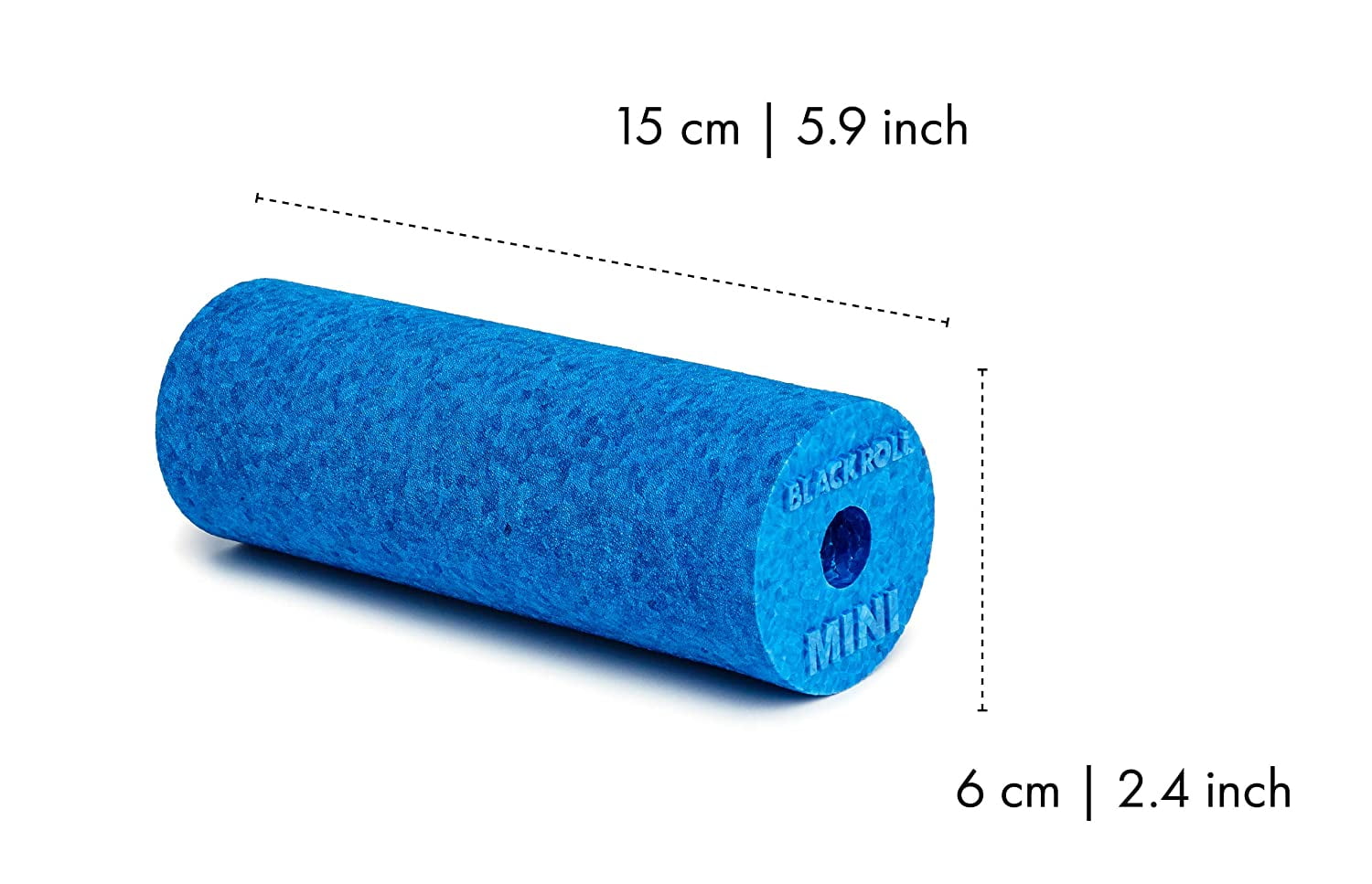 Blackroll Mini Foam Roller Azure 6" X 2"