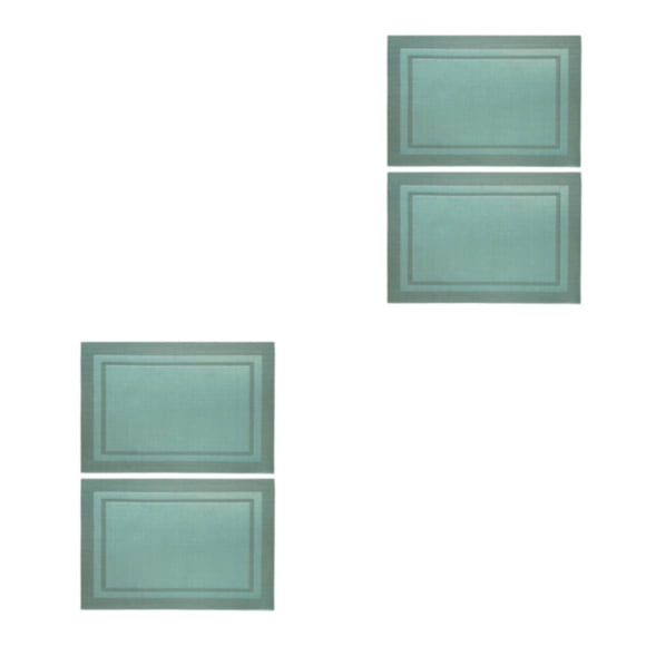 Wosthever De manteles individuales trenzados para , manteles individuales, posavasos, de PVC, rectangular, antideslizante, accesorios de cocina Type4 NO4