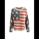 thumbnail image 2 of Suéter con Bandera Estadounidense para Mujer, Sudadera de Punto, Larga, Holgado, para Invierno y Otoño, Color L, 2 of 9