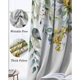 thumbnail image 3 of Flowers Eucalyptus Blackout Curtains for Bedroom Living Room Darkening Curtains 84 Inch Length 2 Panels Set Rustic Botanical Daisy Leaves Floral Window Curtain Window Treatment Grommet Drapes 52"x84", 3 of 9